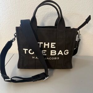 Marc Jacobs The Tote Bag Mini Black Canvas Crossbody